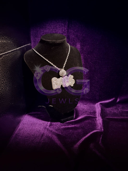 Silver “BAG$” Pendant