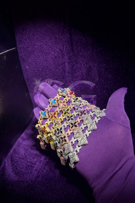 Iced Out Clover Bracelet