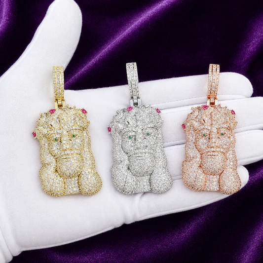 Classic Full Iced Out Jesus Pendant