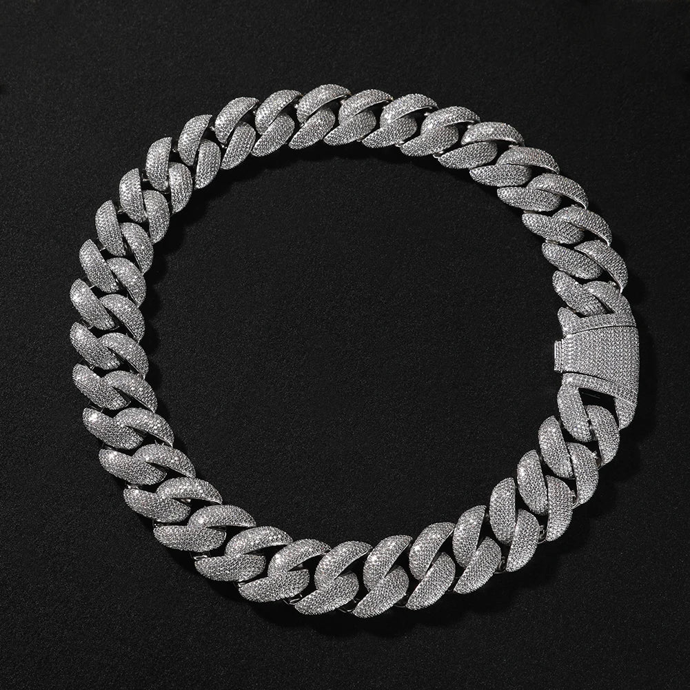 Iced Out 28Mm Cuban Link Necklace