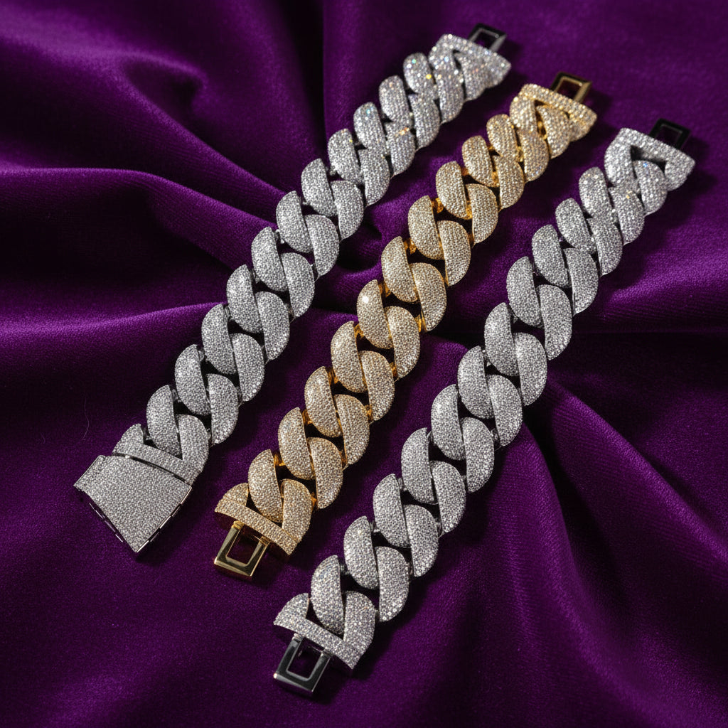 Iced Out 28Mm Cuban Link Necklace