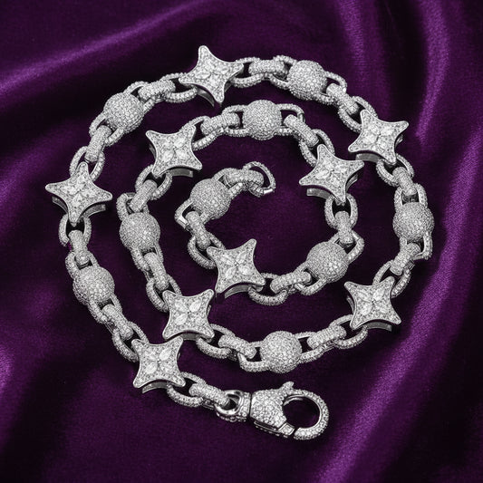 Iced Out Sparkle Link Necklace