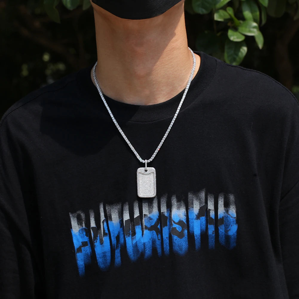 Iced Out Dog Tags