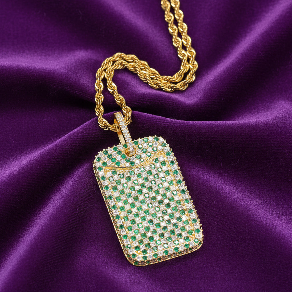Iced Out Dog Tags