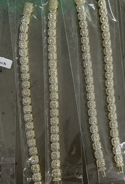 9MM Iced Out Cluster Link Chain