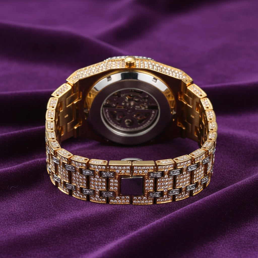 Iced Out Piguet Style Automatic Watch