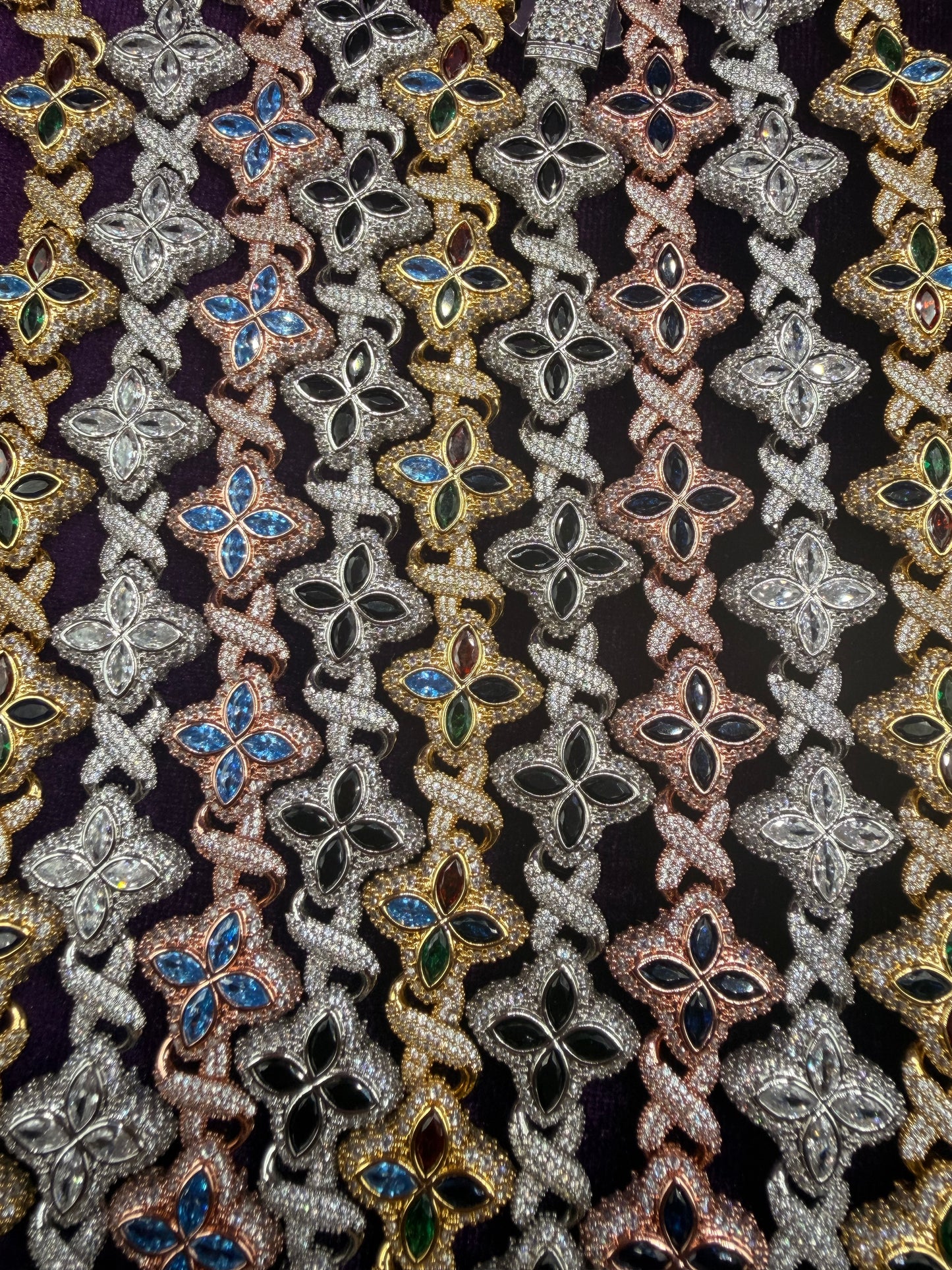 Iced Out Clover Bracelet